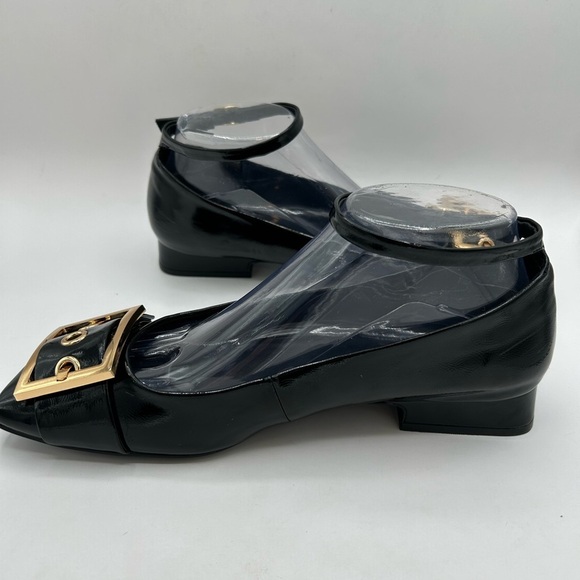 Jeffrey Campbell So Cute Patent Leather Ankle Strap Flats Buckle Women’s  8.5 - Picture 9 of 14